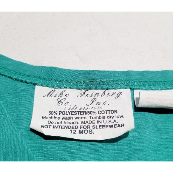 12M Unisex Doctor in Training Green Scrubs Halloween Dress up Made Int The USA - Picture 7 of 7